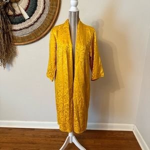 AO.LA Los Angeles Kimono Jacket Gold New $330 M/L Designer